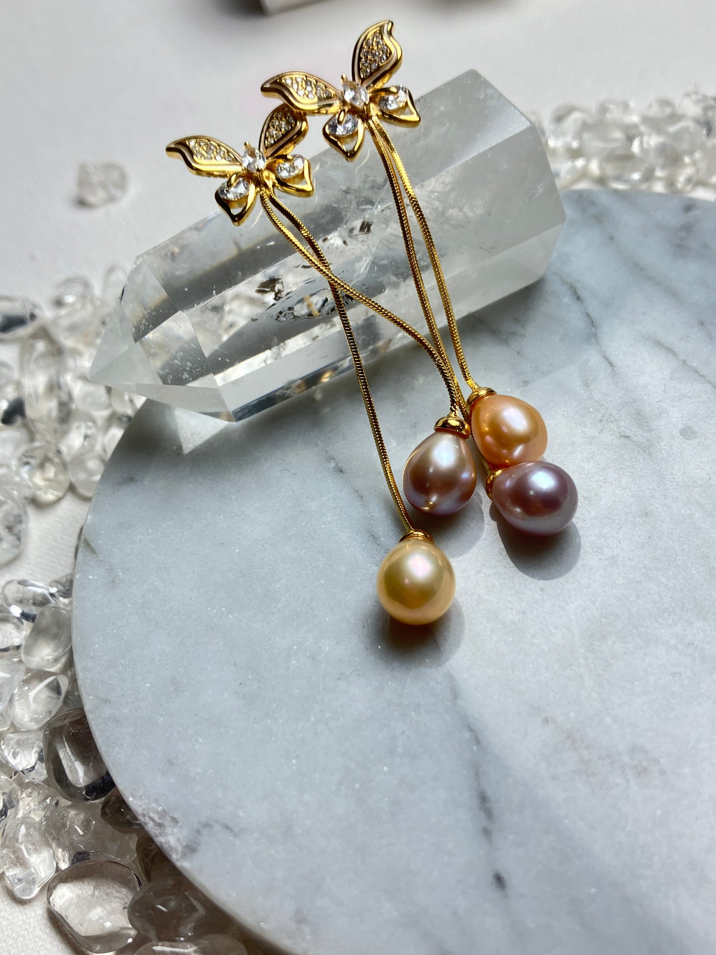 Natural Pearl Earrings 天然淡水珍珠 耳環(PE0074)