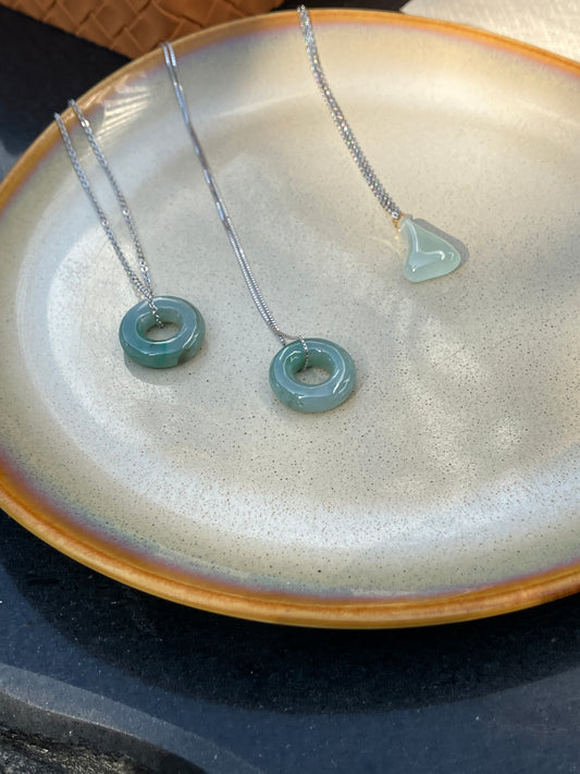 Natural Jade Pendant Charms｜天然翡翠吊飾 （JPD012)(JPD013) (JPD014)