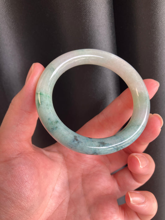 Jadeite Jade bangle  天然翡翠玉鈪圓條 (50mm) JBL01