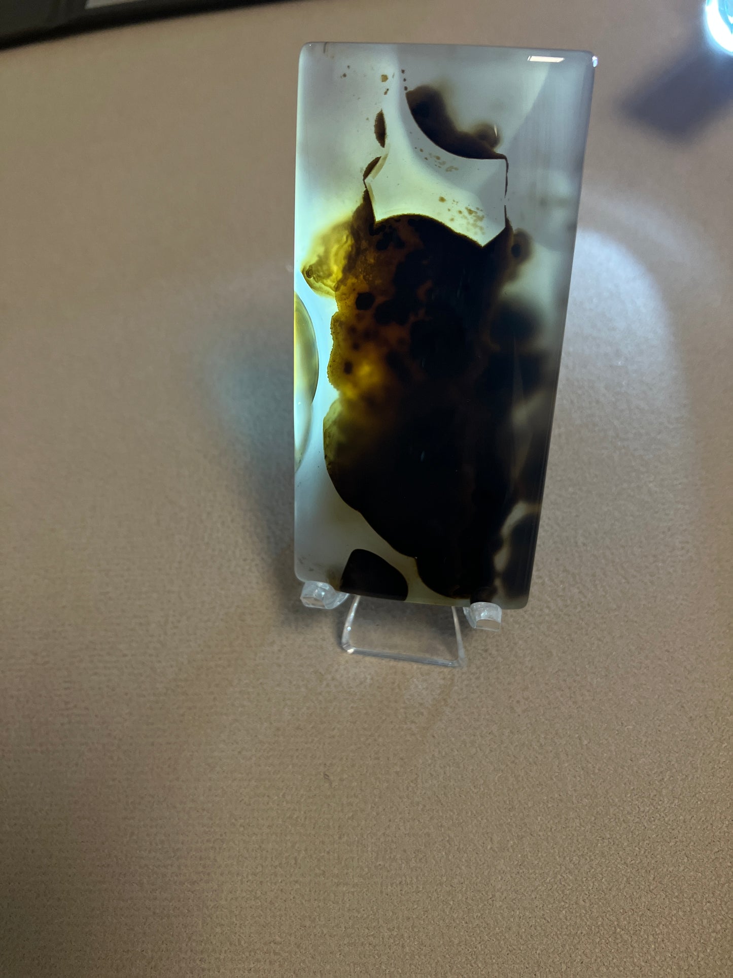 小牛•飄花海洋玉髓擺設 Unique Ocean Chalcedony Agate Home Decoration