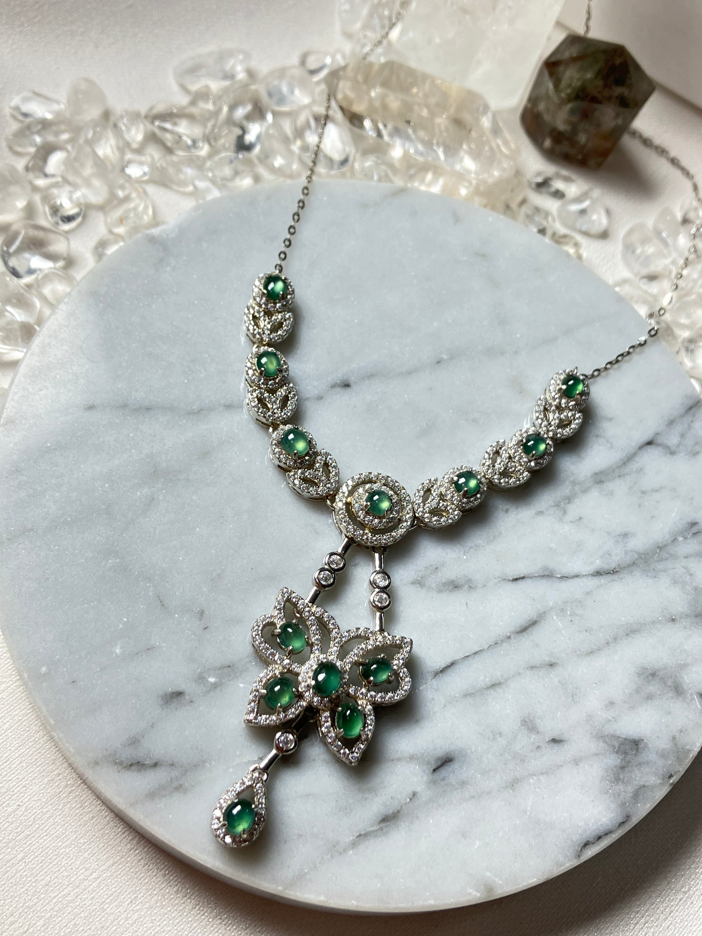 Jadeite Necklace| Jade Collection 天然翡翠項鏈系列 (JS01990)