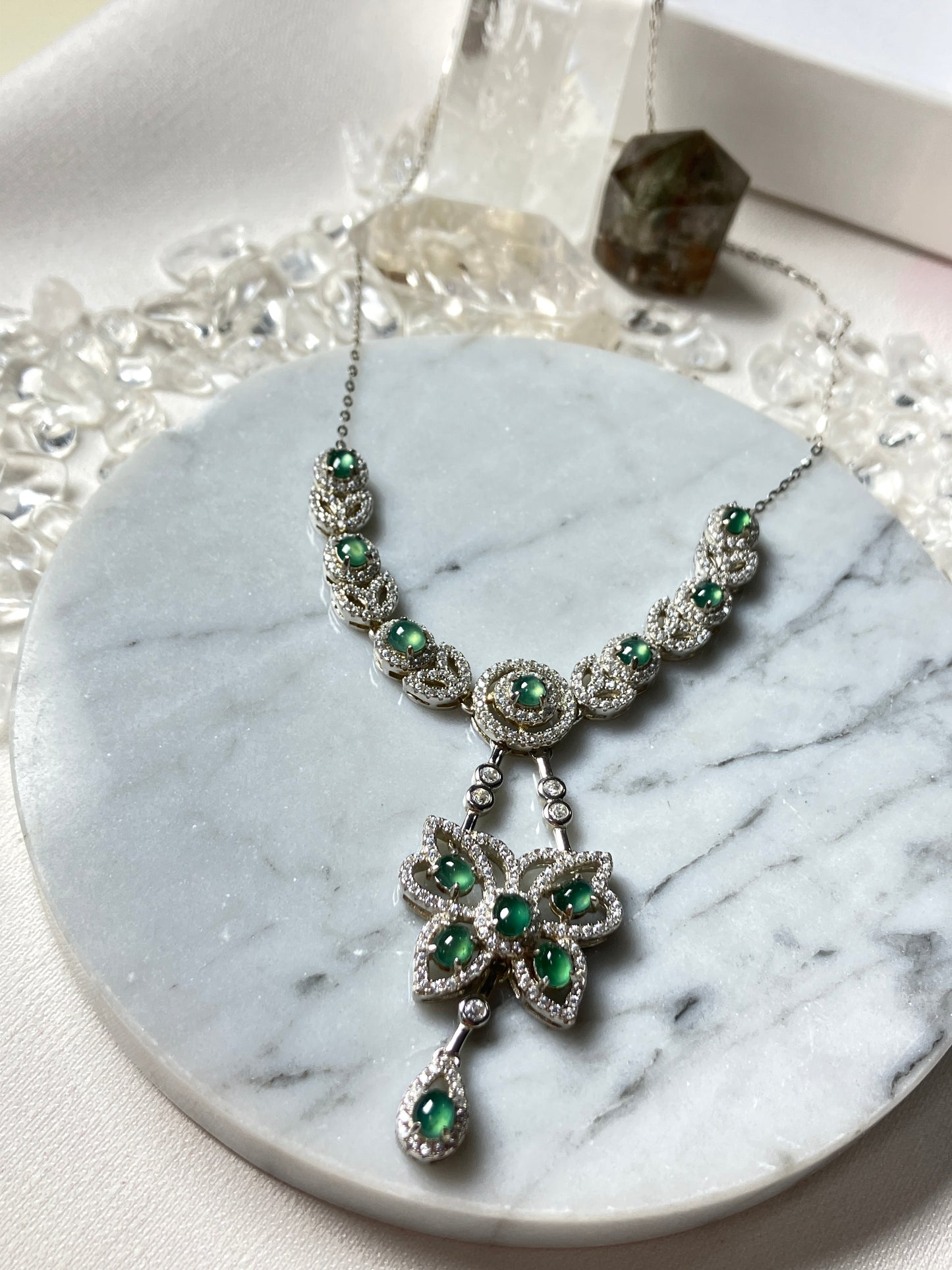 Jadeite Necklace| Jade Collection 天然翡翠項鏈系列 (JS01990)