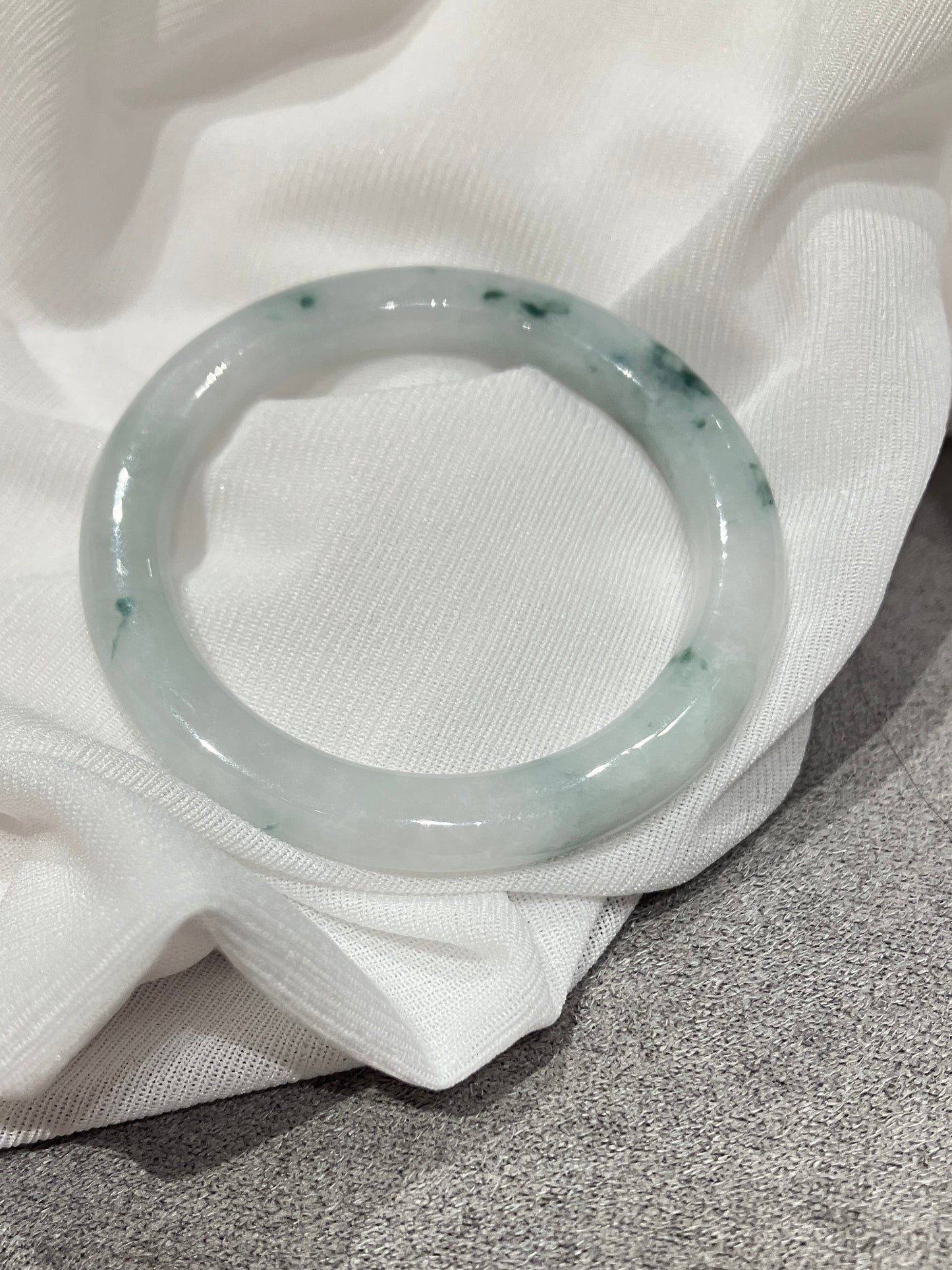 Jadeite Kid Bangle 天然翡翠兒童玉鈪鐲（41.3mm) (JK0029)