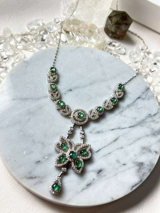 Jadeite Necklace| Jade Collection 天然翡翠項鏈系列 (JS01990)