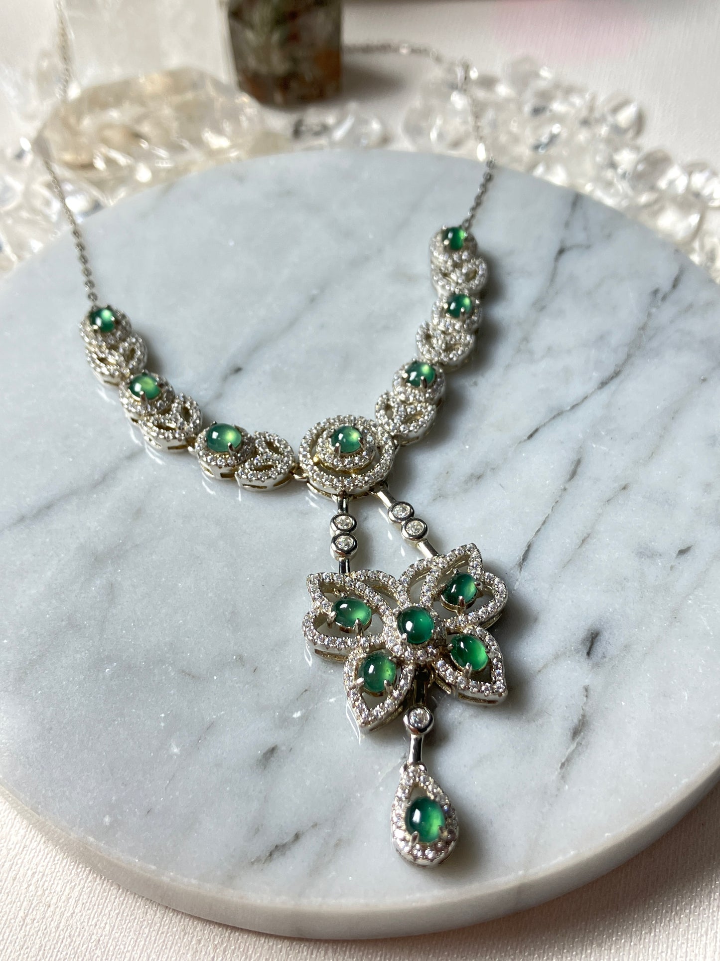 Jadeite Necklace| Jade Collection 天然翡翠項鏈系列 (JS01990)