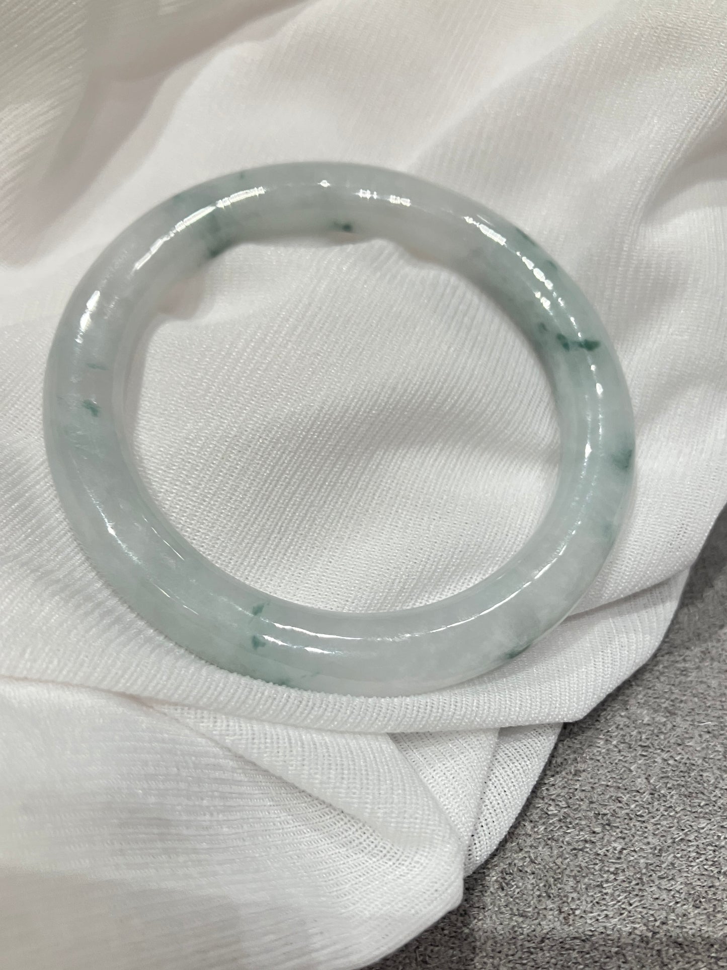 Jadeite Kid Bangle 天然翡翠兒童玉鈪鐲（41.3mm) (JK0029)