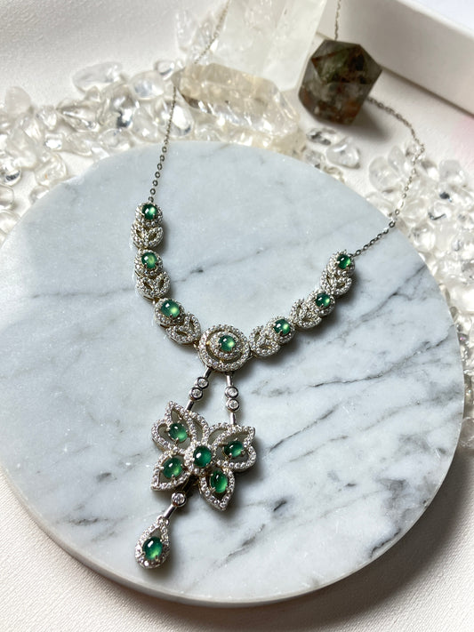 Jadeite Necklace| Jade Collection 天然翡翠項鏈系列 (JS01990)