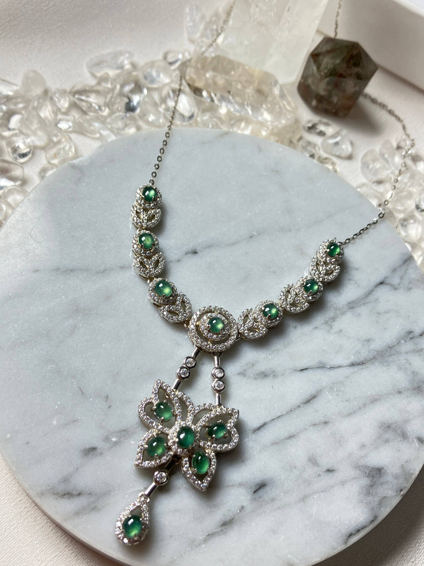 Jadeite Necklace| Jade Collection 天然翡翠項鏈系列 (JS01990)