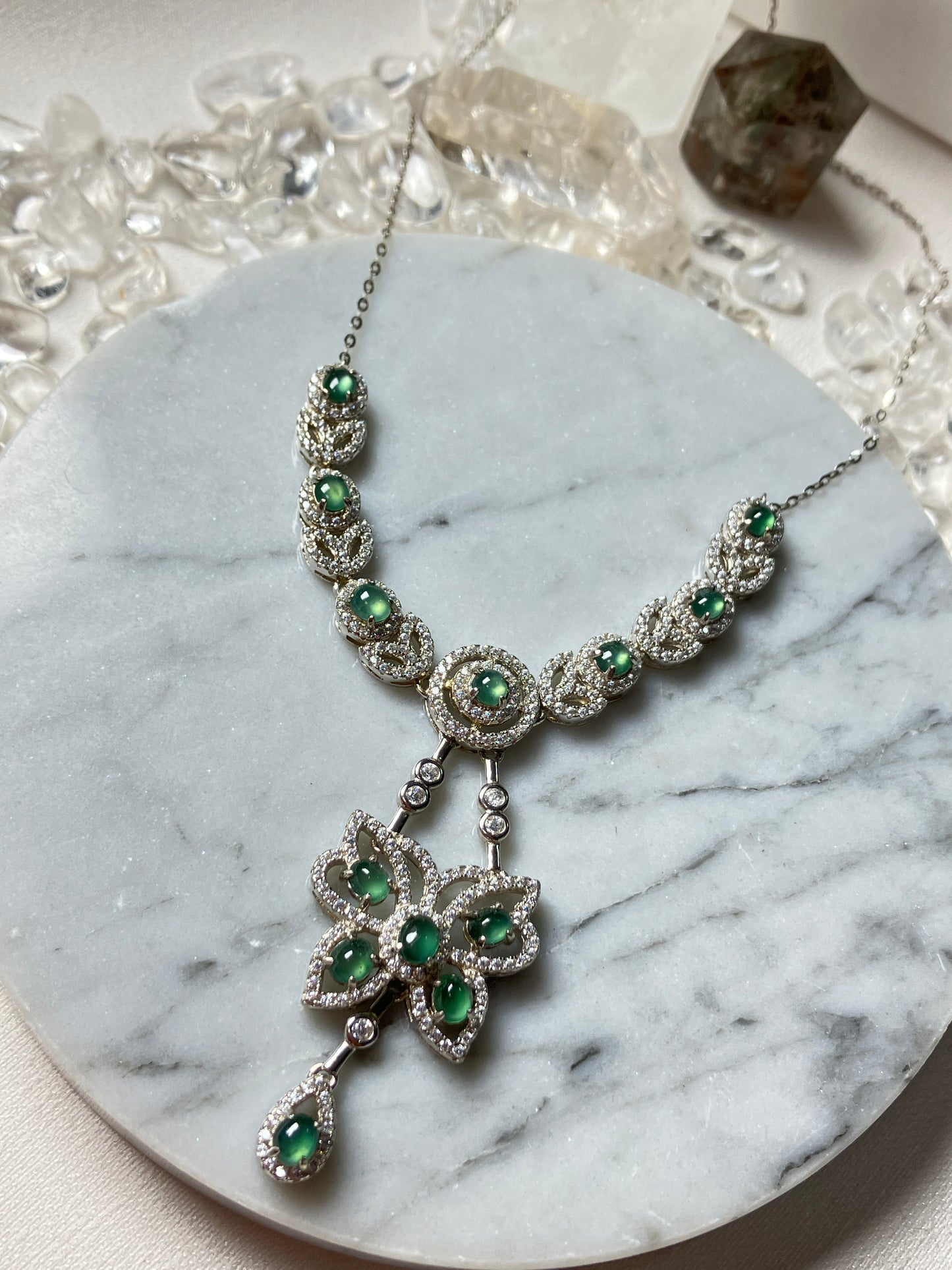 Jadeite Necklace| Jade Collection 天然翡翠項鏈系列 (JS01990)