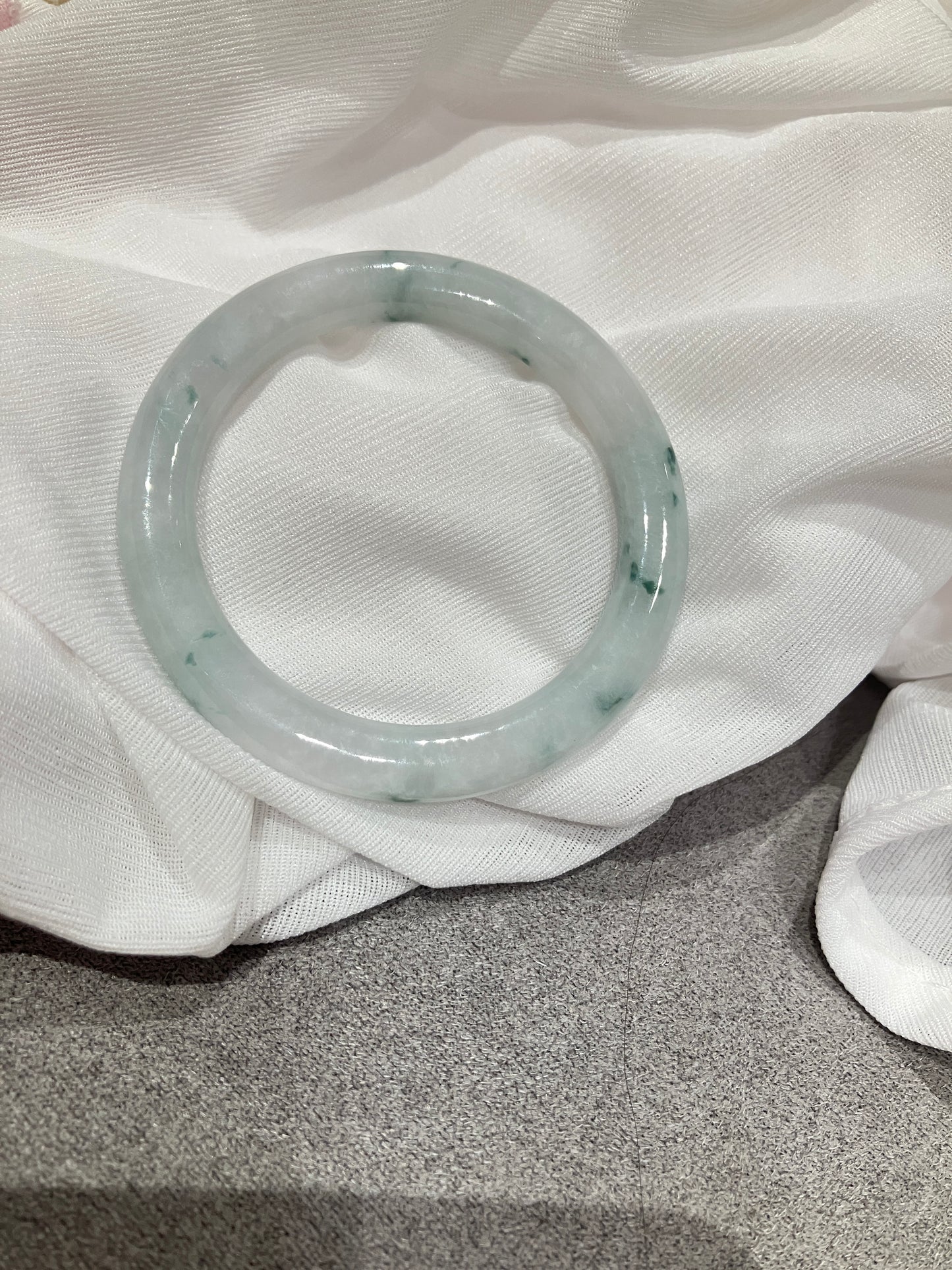 Jadeite Kid Bangle 天然翡翠兒童玉鈪鐲（41.3mm) (JK0029)