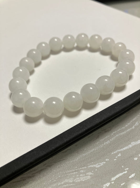 Natural Nephrite Jade Bracelet天然和田白玉手鏈(NJ B160)
