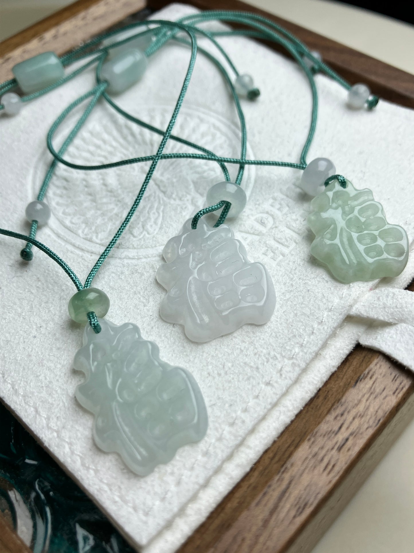 Jadeite Lucky Bracelet ｜天然翡翠手繩「福氣連連」(JBS005-JBS007)