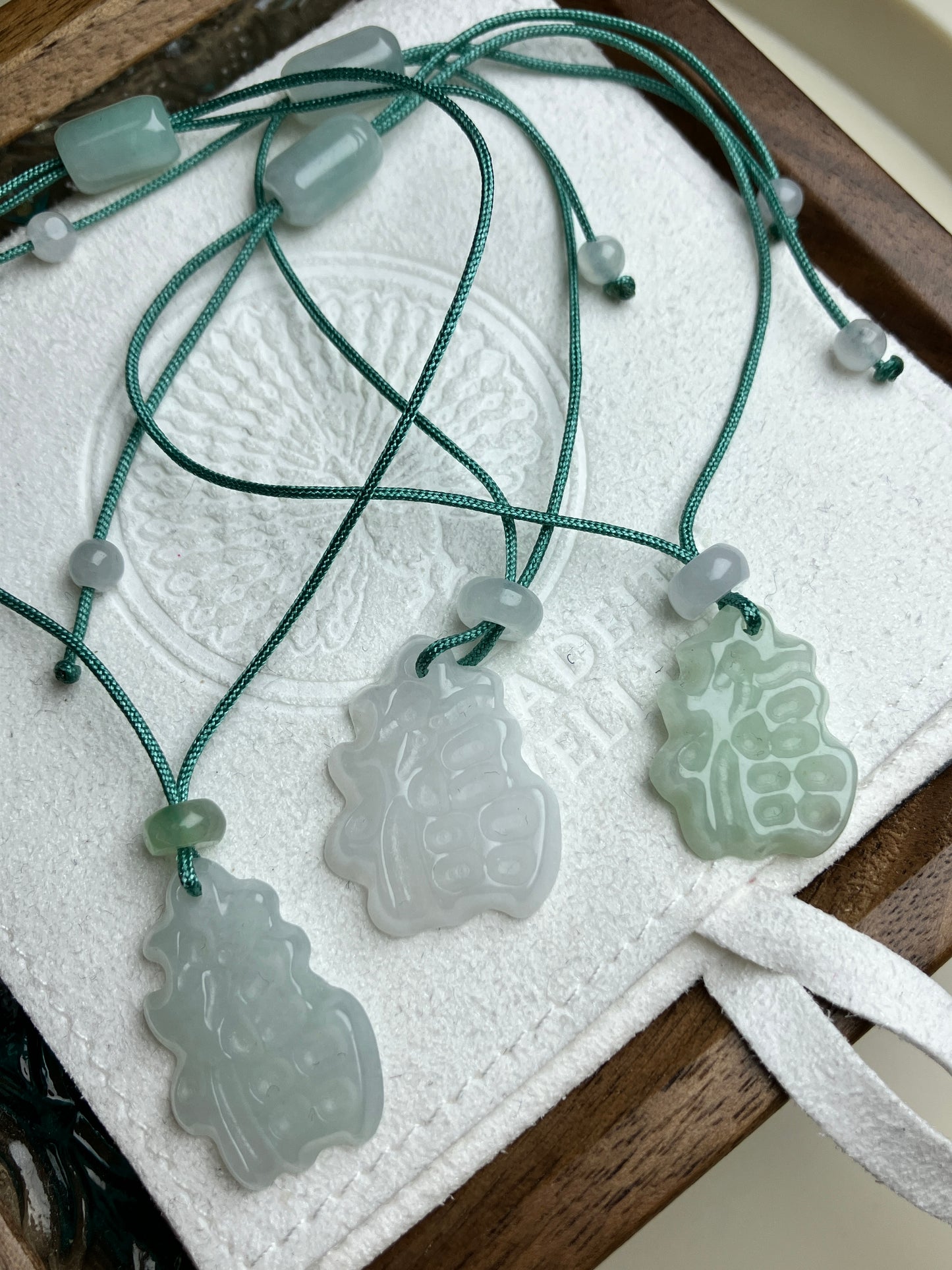 Jadeite Lucky Bracelet ｜天然翡翠手繩「福氣連連」(JBS005-JBS007)