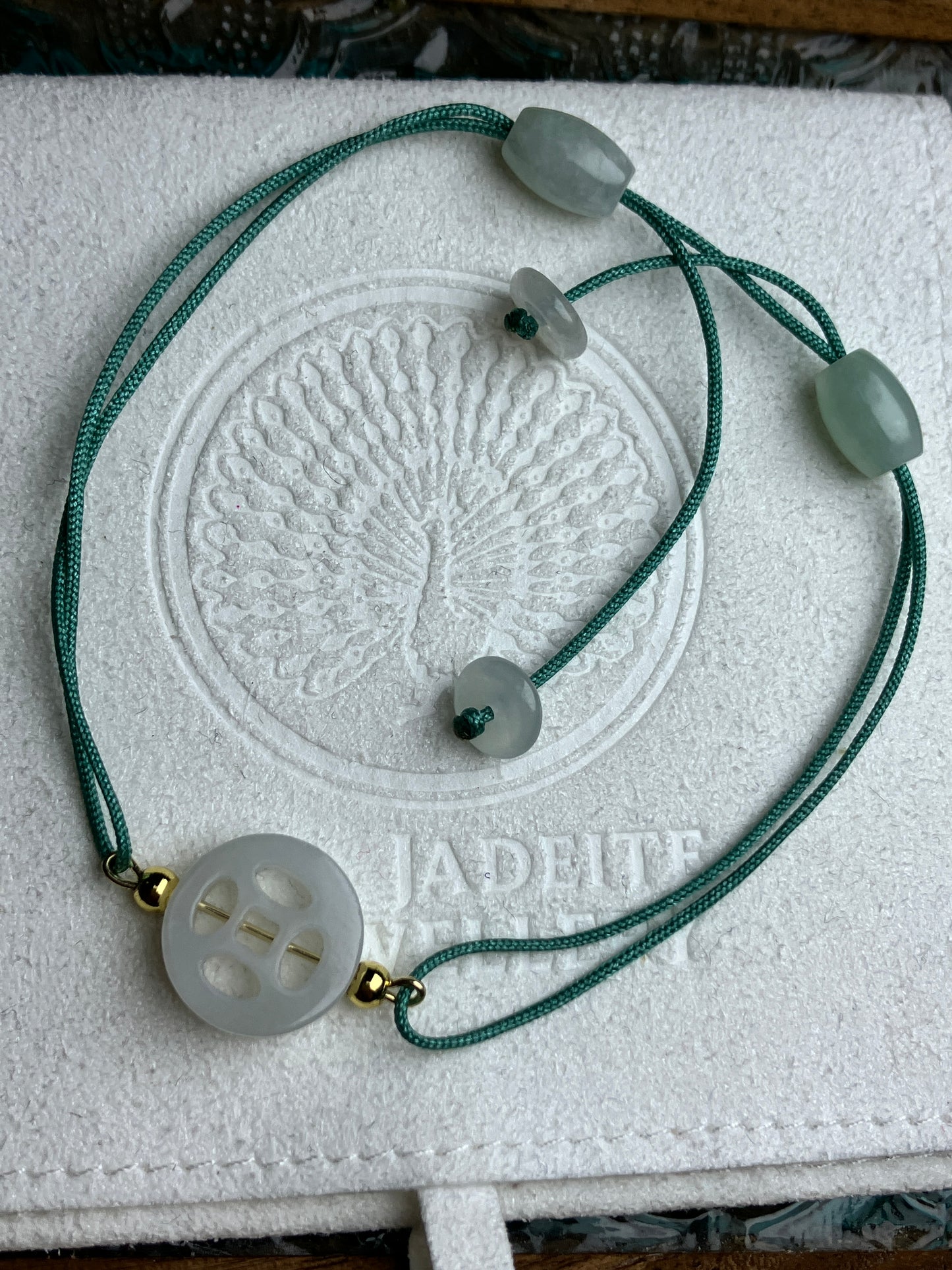 Jadeite Bracelet ｜天然翡翠手繩「財運連連」(JBS008-10)