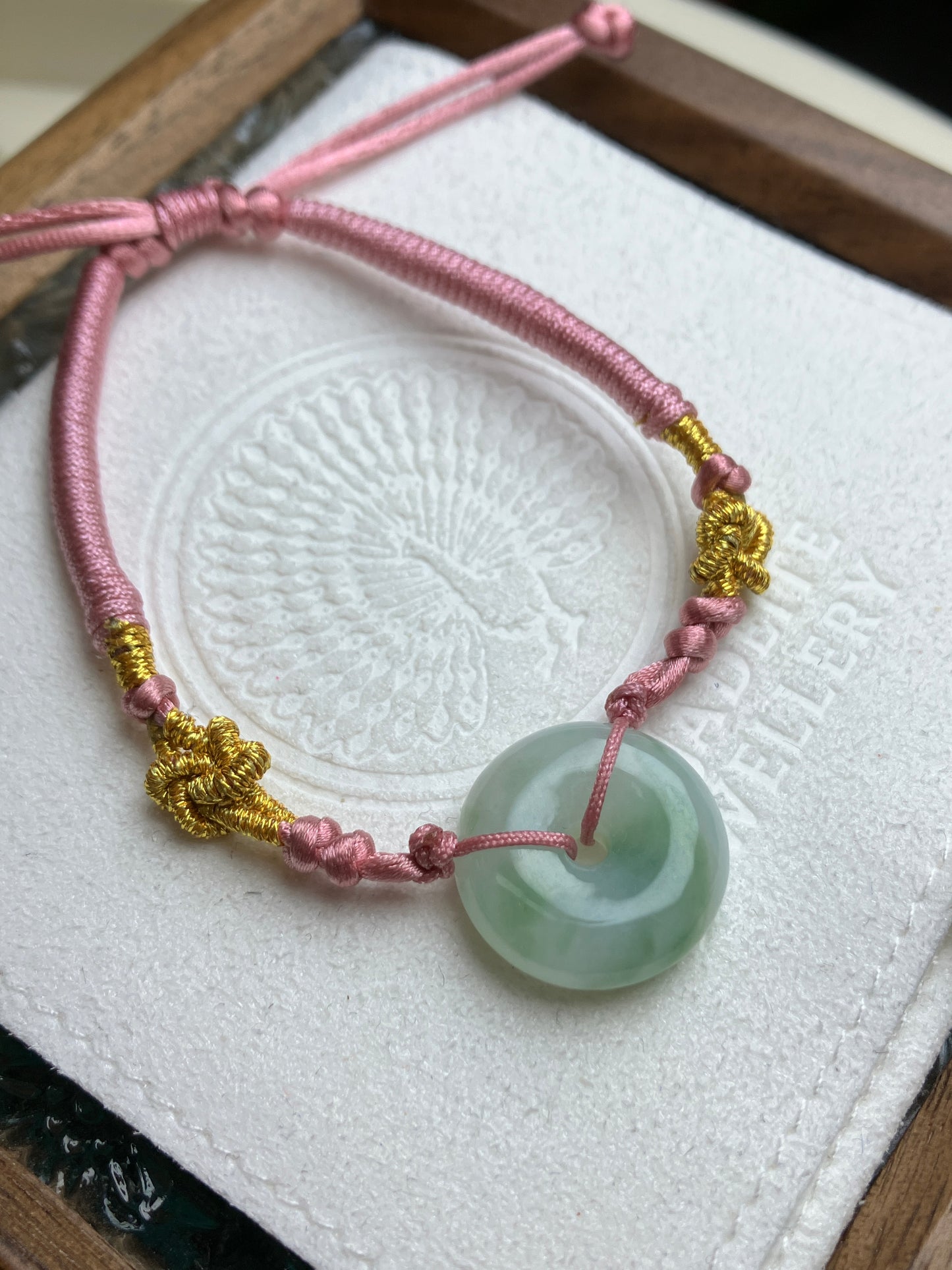 Jadeite Bracelet  ｜天然翡翠兒童手繩 平安扣(JBS0026C)