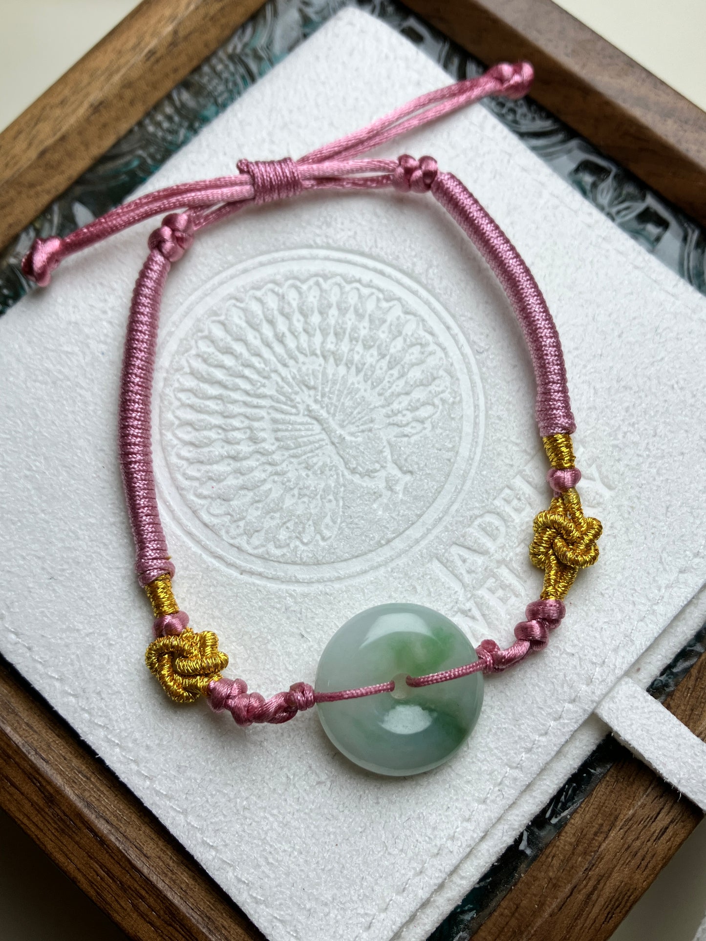 Jadeite Bracelet  ｜天然翡翠兒童手繩 平安扣(JBS0026C)