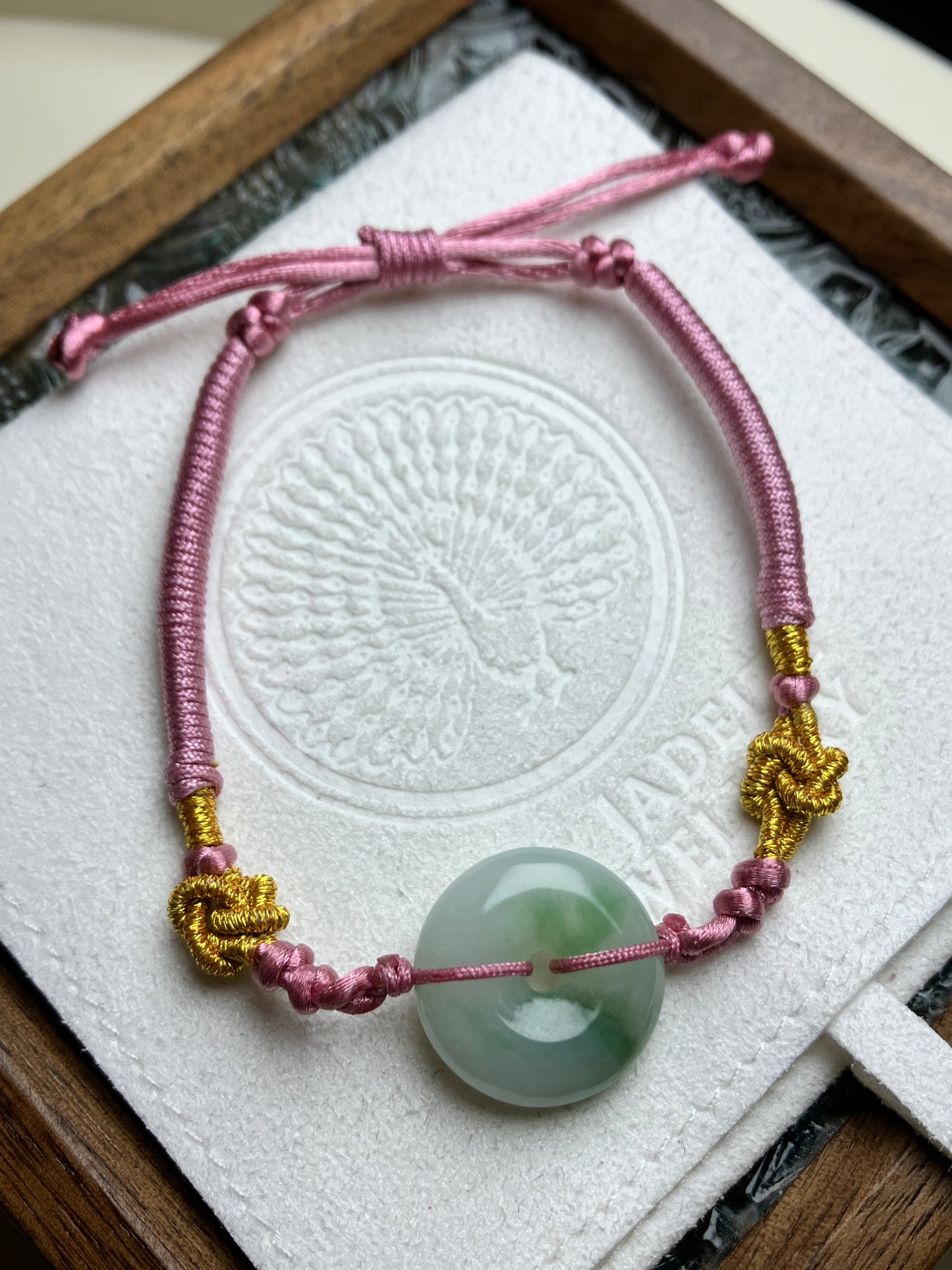 Jadeite Bracelet  ｜天然翡翠兒童手繩 平安扣(JBS0026C)