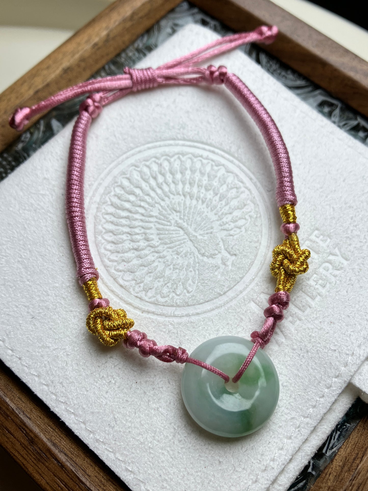 Jadeite Bracelet  ｜天然翡翠兒童手繩 平安扣(JBS0026C)