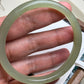 Natural light Green Nephrite Jade Bangle 天然和田玉玊鈪 (59mm) (NB30259)