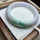 Jadeite Bangle Natural Light Spring Color Round Bar Jade Jadeite (56mm)(JB00237)