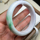 Jadeite Bangle Natural Light Spring Color Round Bar Jade Jadeite (56mm)(JB00237)