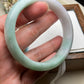 Jadeite Bangle Jadeite Jadeite Bangle with Floating Flowers (60mm)(JB000689)