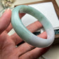 Jadeite Bangle Jadeite Jadeite Bangle with Floating Flowers (60mm)(JB000689)