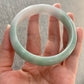 Jadeite Bangle Jadeite Jadeite Bangle with Floating Flowers (60mm)(JB000689)