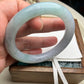 Jadeite Bangle Natural Light Spring Color Round Bar Jade Jadeite (56mm)(JB00237)