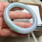 Jadeite Bangle Natural Light Spring Color Round Bar Jade Jadeite (56mm)(JB00237)