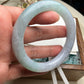 Jadeite Bangle Natural Light Spring Color Round Bar Jade Jadeite (56mm)(JB00237)