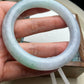 Jadeite Bangle Natural Light Spring Color Round Bar Jade Jadeite (56mm)(JB00237)