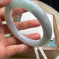 Jadeite Bangle Natural Light Spring Color Round Bar Jade Jadeite (56mm)(JB00237)