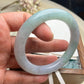 Jadeite Bangle Natural Light Spring Color Round Bar Jade Jadeite (56mm)(JB00237)