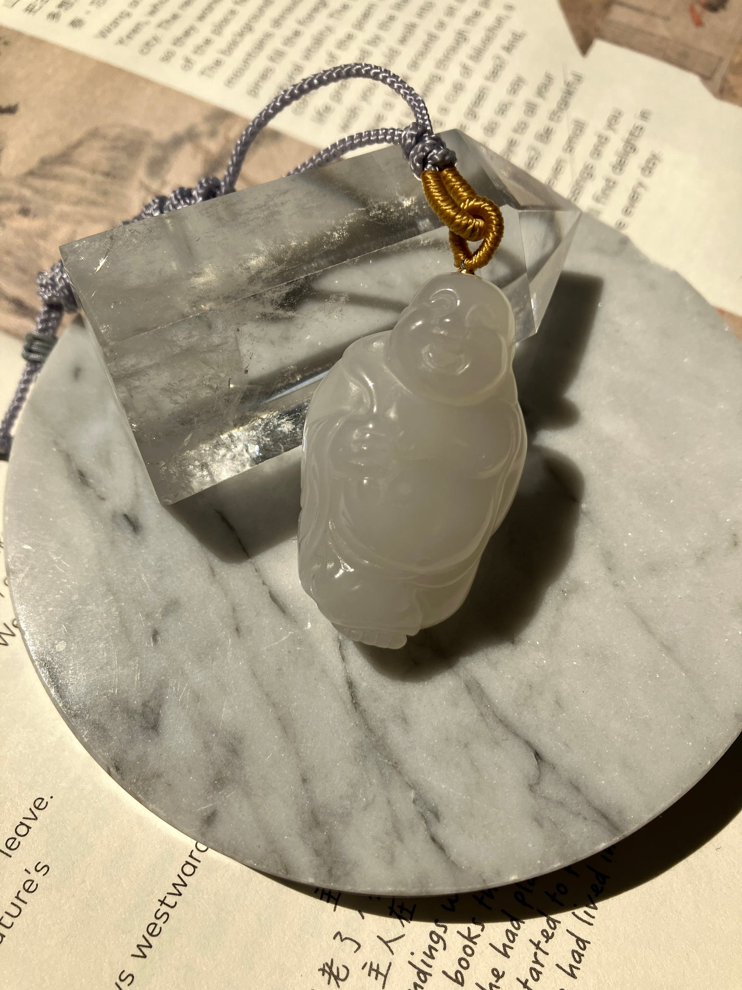 Natural Nephrite Jade Pendant 天然和田玉吊飾( NJPD011)