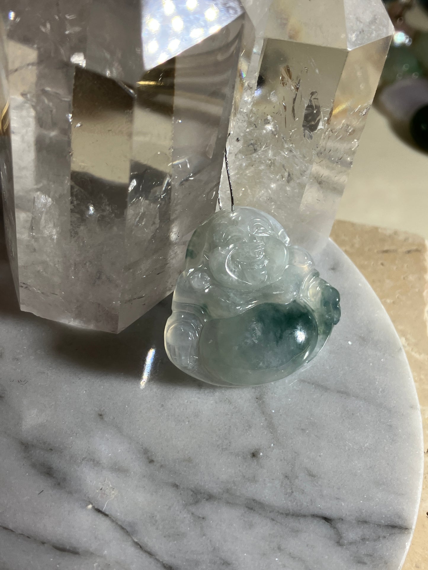 Jadeite Buddha Pendant ｜天然翡翠佛公吊墜(JB00381)