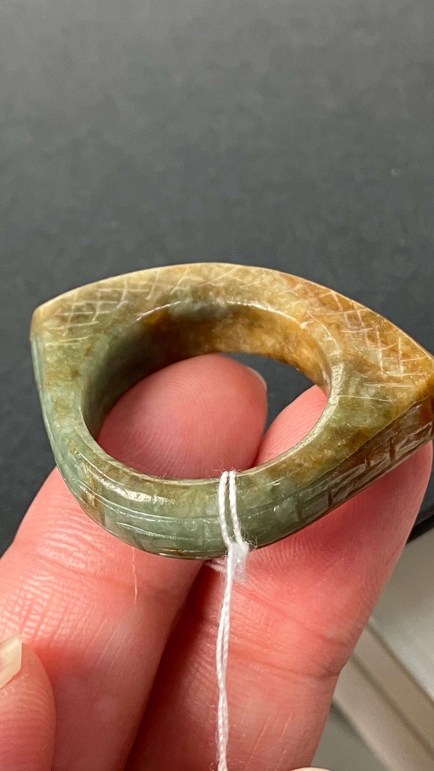 Vintage -Jadeite Ring Pendant天然翡翠復古系列指環（JVR001)