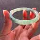 Jadeite Bangle Jadeite Jadeite Bangle with Floating Flowers (60mm)(JB000689)