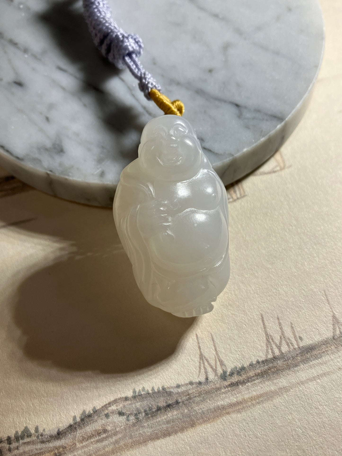 Natural Nephrite Jade Pendant 天然和田玉吊飾( NJPD011)