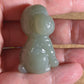 Natural Nephrite Jade Hand Carved Teddy Dog Nephrite Jade Pendant & Decoration 天然和田泰迪狗吊飾擺設(NJPD001-003)