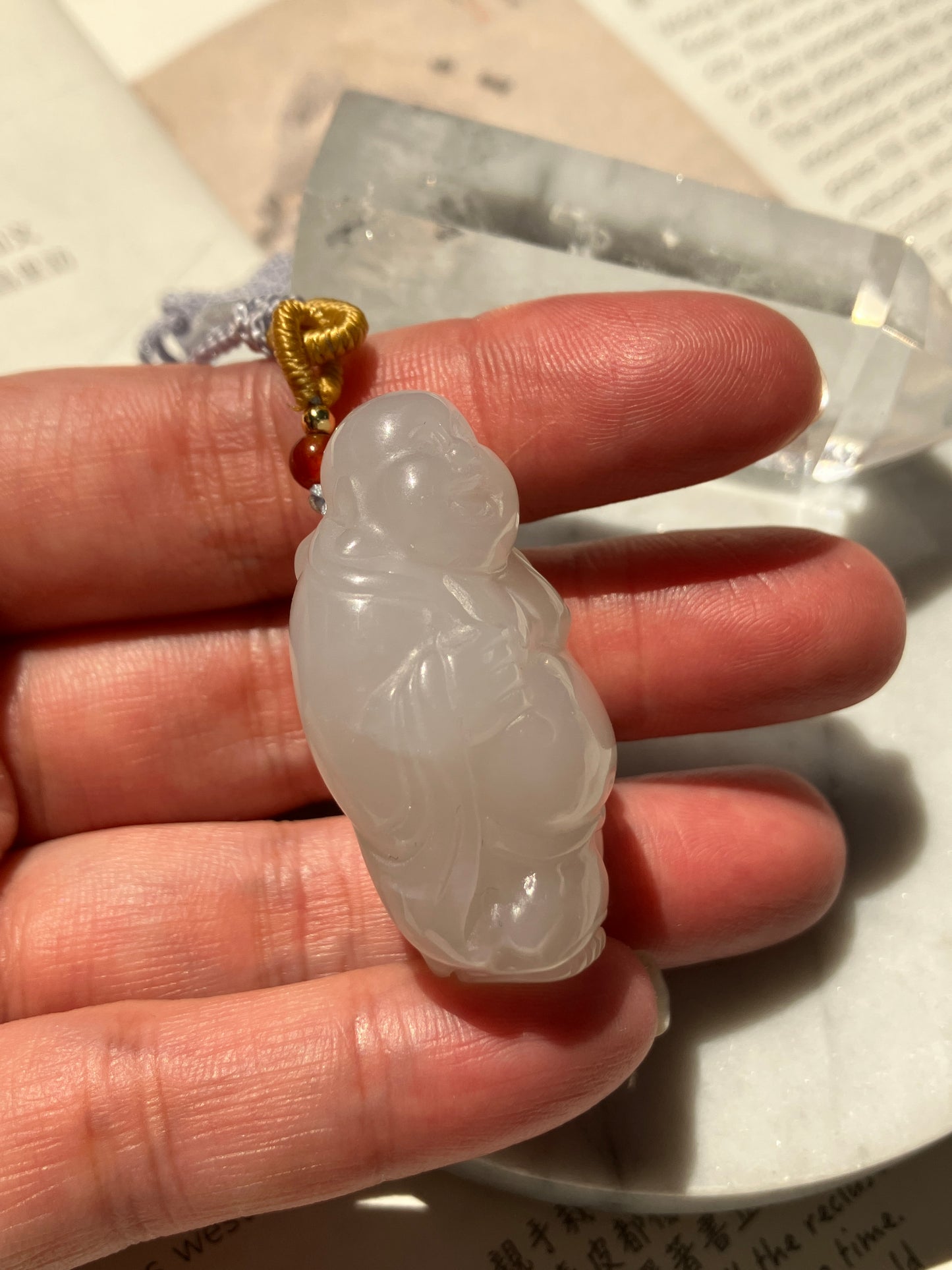 Natural Nephrite Jade Pendant 天然和田玉吊飾( NJPD011)