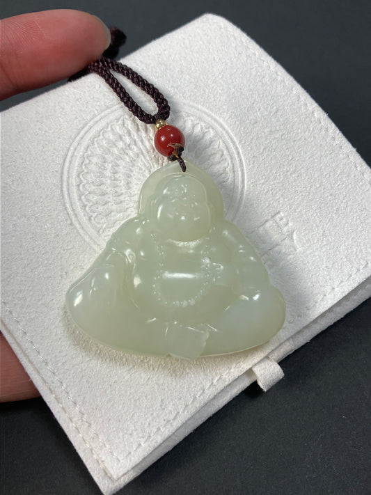 Natural Nephrite Jade Pendant天然和田吊飾擺設 NP00350