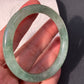 Jadeite Bangle Jadeite Jadeite Bangle with Floating Flowers (60mm)(JB000689)