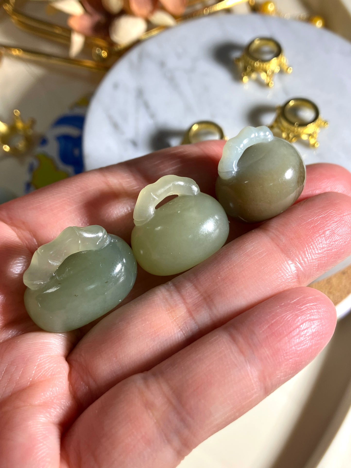 Natural Nephrite Jade Pendant & Decoration天然和田吊飾擺設 (NJPD004-006)