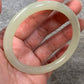 Natural light Green Nephrite Jade Bangle 天然和田玉玊鈪 (60mm) (NB30260)