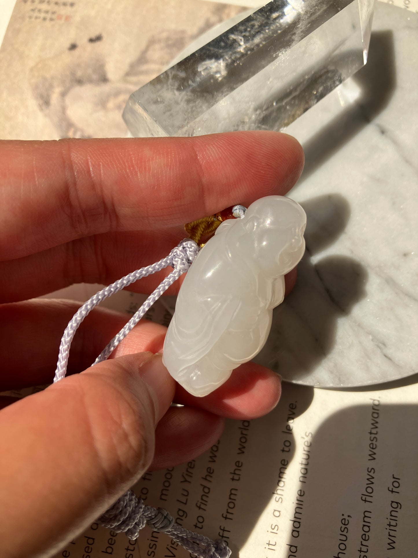 Natural Nephrite Jade Pendant 天然和田玉吊飾( NJPD011)