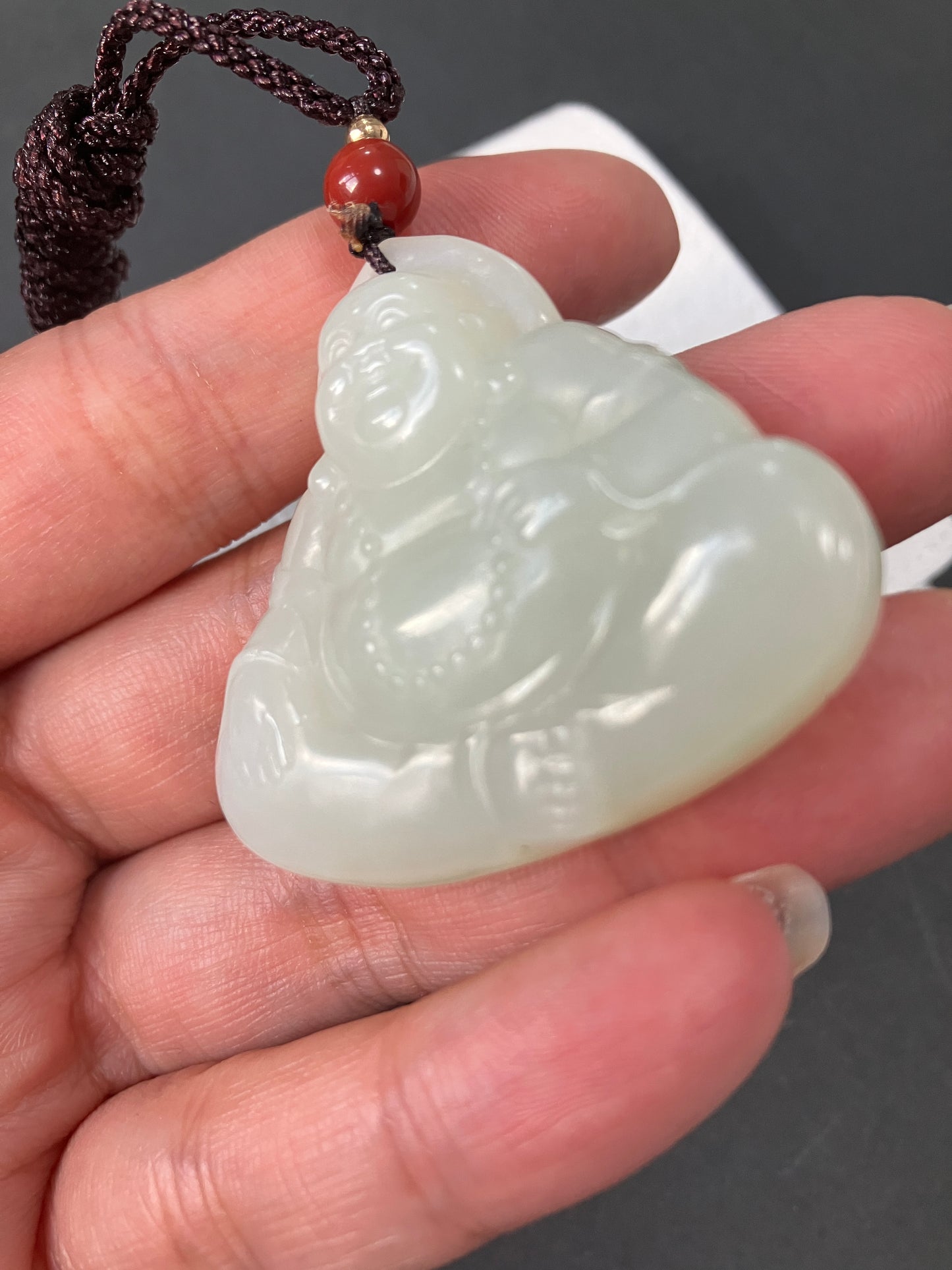 Natural Nephrite Jade Pendant天然和田吊飾擺設 NP00350