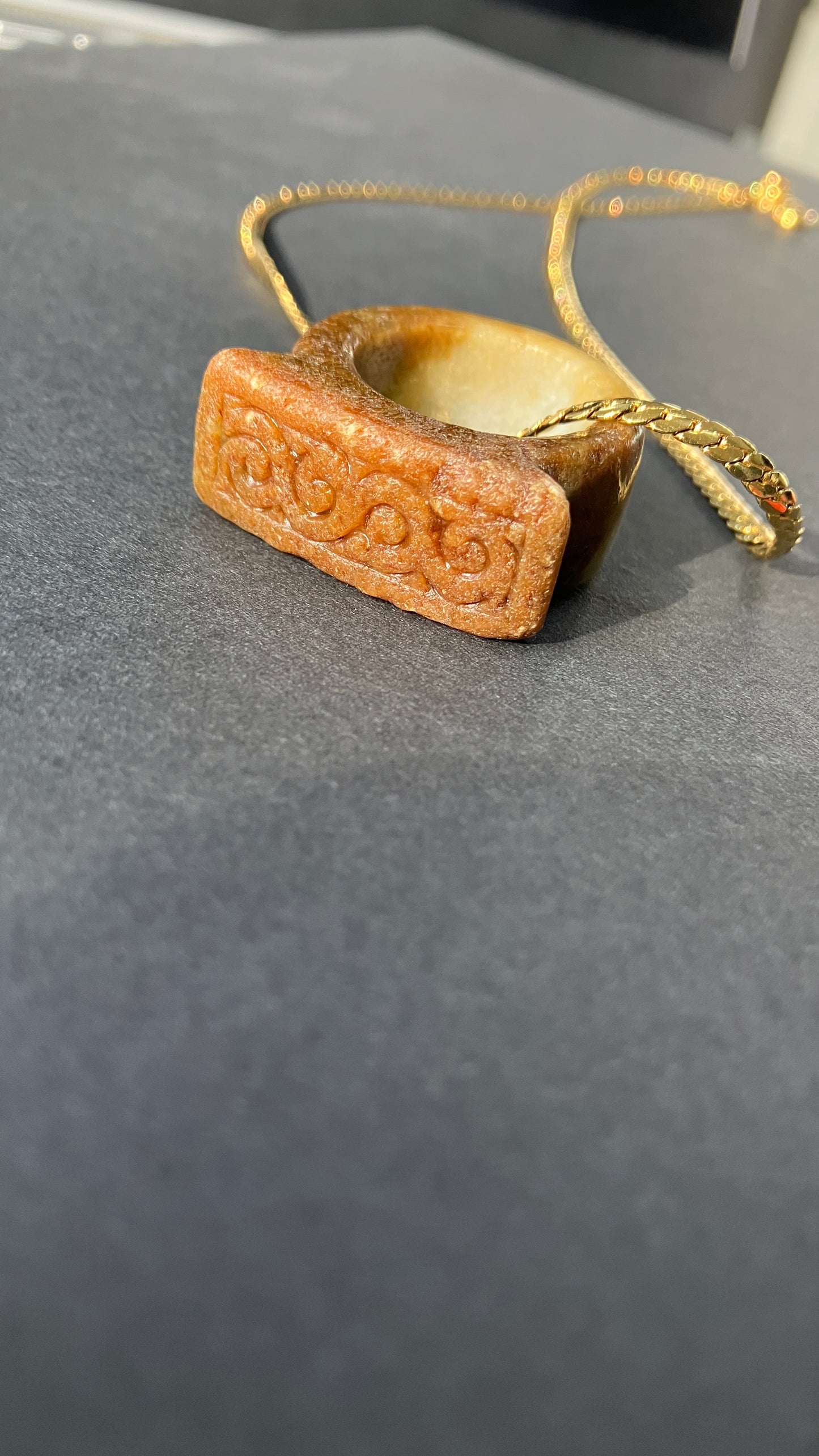 Vintage Jadeite Ring Pendant 天然翡翠復古系列指環（JVR002)