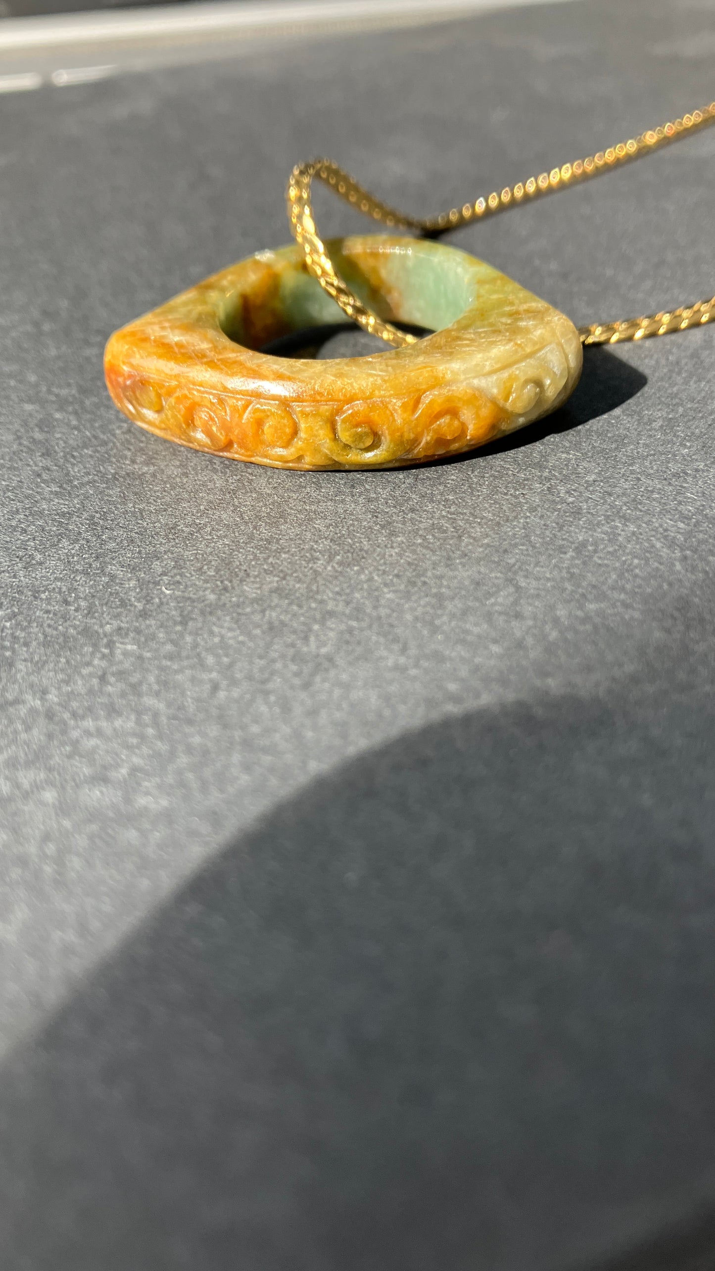 Vintage -Jadeite Ring Pendant天然翡翠復古系列指環（JVR001)