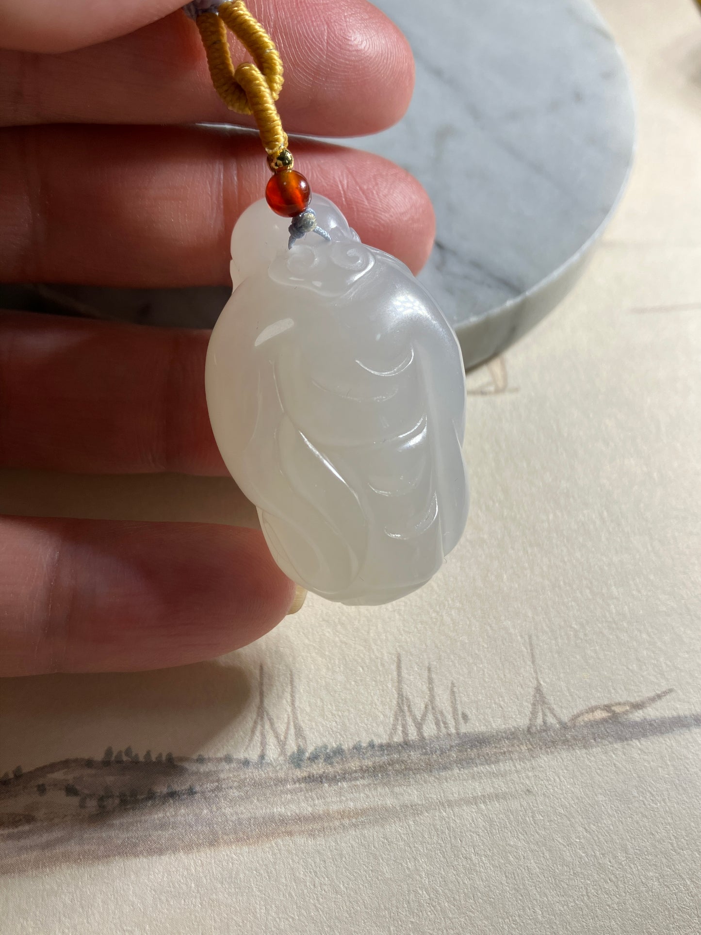 Natural Nephrite Jade Pendant 天然和田玉吊飾( NJPD011)